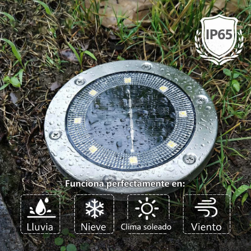 Luz Solar Empotrable Exterior GroundGlow®